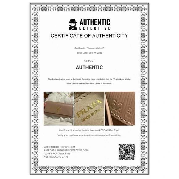 Authentic Prada Wallet on Chain - Picture 10 of 10